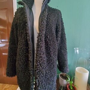 Banana Republic Black Fleece/sherpa Jacket